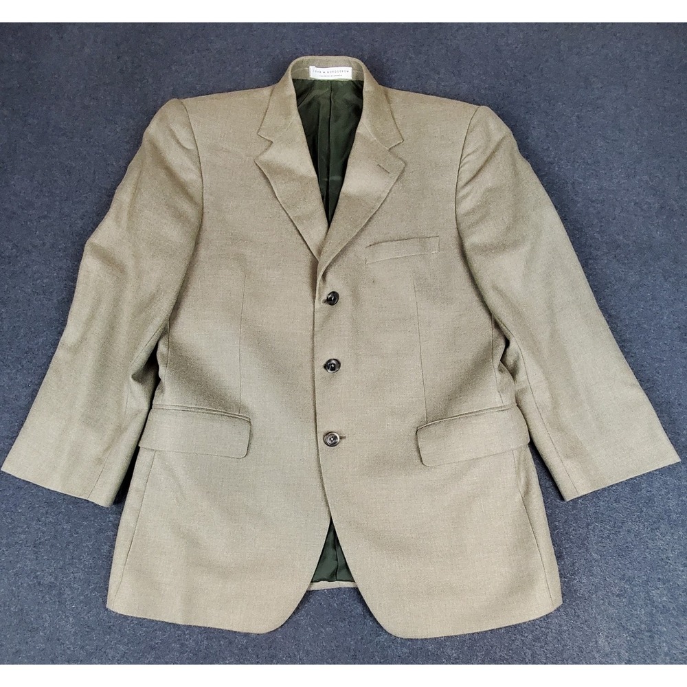 John Nordstrom x Loro Piana Men Blazer 40R 100% Cashmere Green Sport Coat **READ